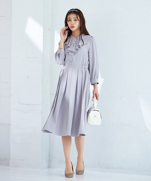 【アウトレット】ラッフルフリルワンピース