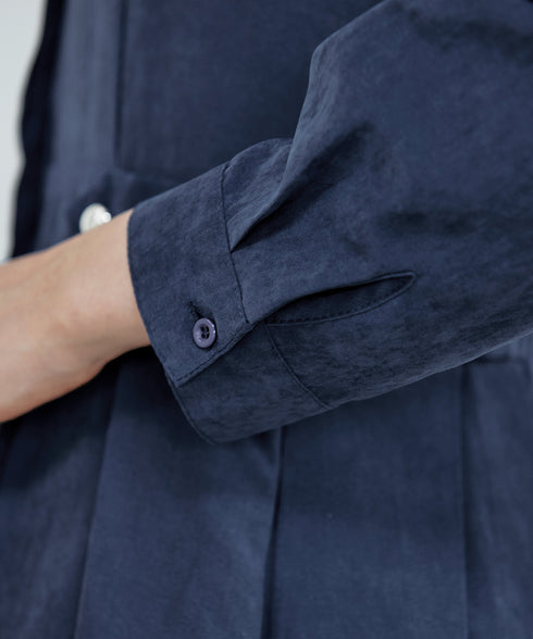 ピーチスキンバンドカラーワンピース