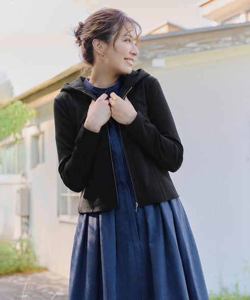 ピーチスキンバンドカラーワンピース