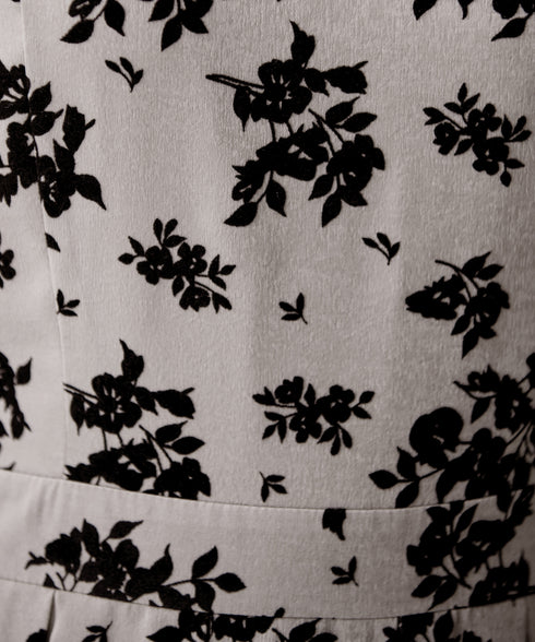 【安田美沙子さん着用 / 新色追加】 フラワーフロッキーワンピース