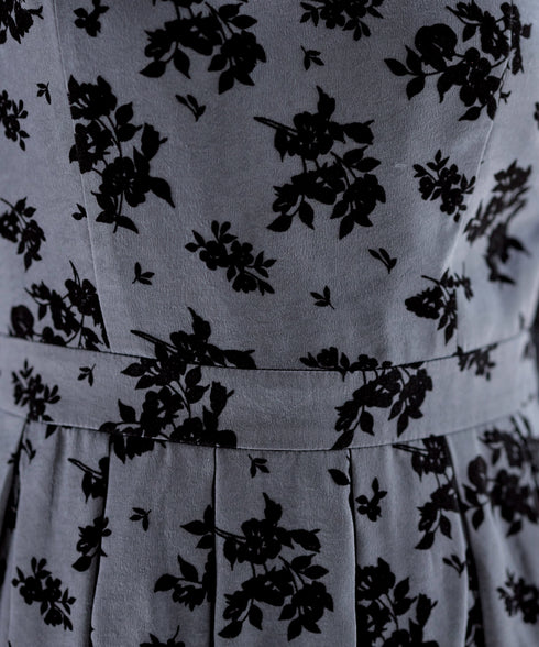 【安田美沙子さん着用 / 新色追加】 フラワーフロッキーワンピース