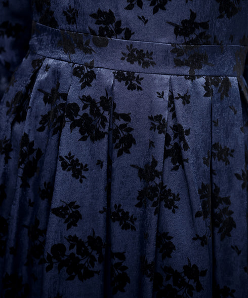 【安田美沙子さん着用 / 新色追加】 フラワーフロッキーワンピース