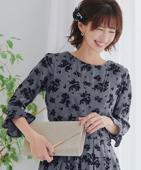 【安田美沙子さん着用 / 金属アレルギー対応】 キュービックレイヤードフープピアス