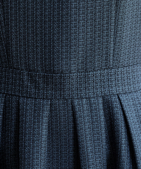 【アウトレット】ツイードタックワンピース