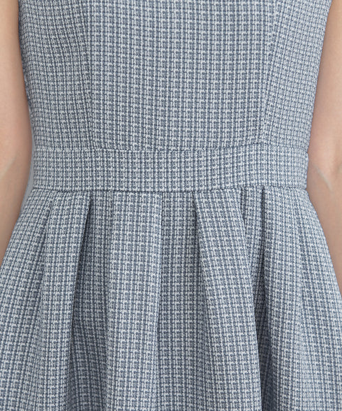 【アウトレット】ツイードタックワンピース