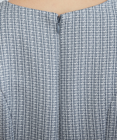 【アウトレット】ツイードタックワンピース