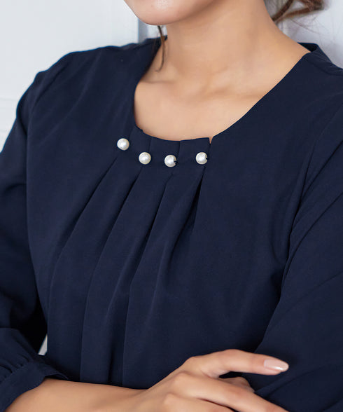 【アウトレット】タックパールワンピース