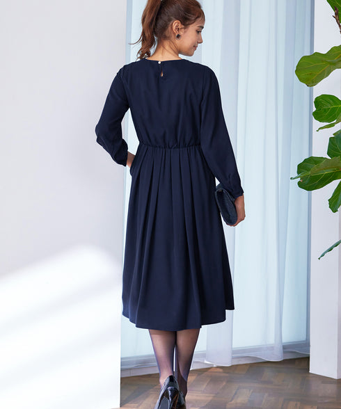 【アウトレット】タックパールワンピース