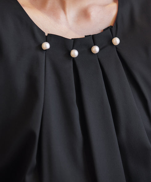 【アウトレット】タックパールワンピース