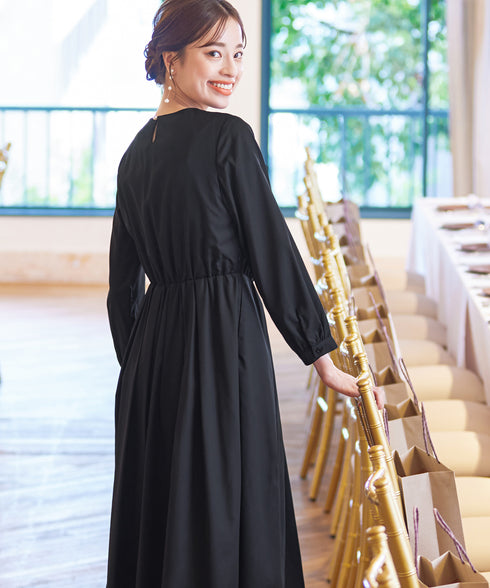 【アウトレット】タックパールワンピース