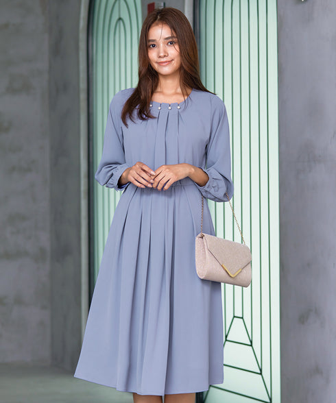 【アウトレット】タックパールワンピース