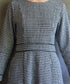 ツイード配色フレアワンピース