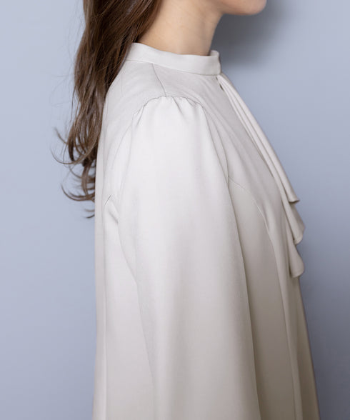 【アウトレット / ダブルクロス】フリルドレープワンピース