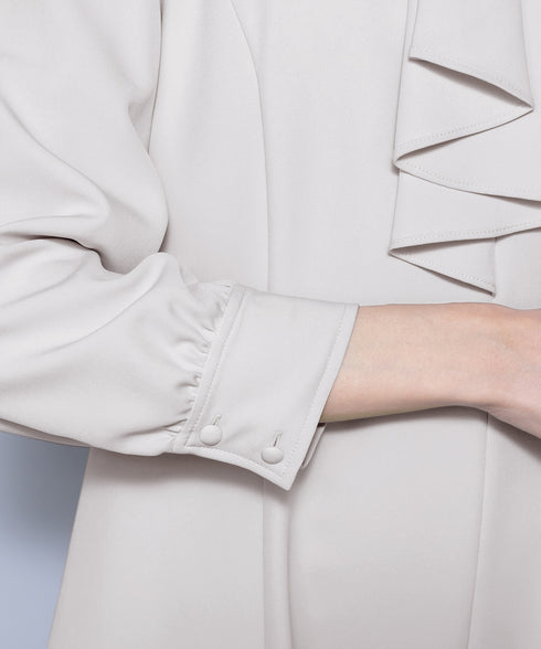 【アウトレット / ダブルクロス】フリルドレープワンピース