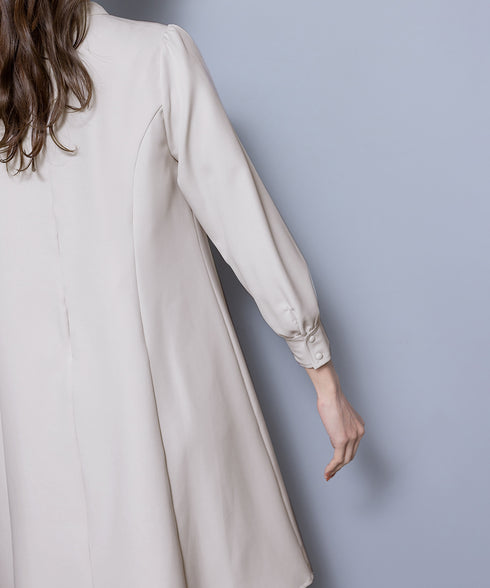 【アウトレット / ダブルクロス】フリルドレープワンピース