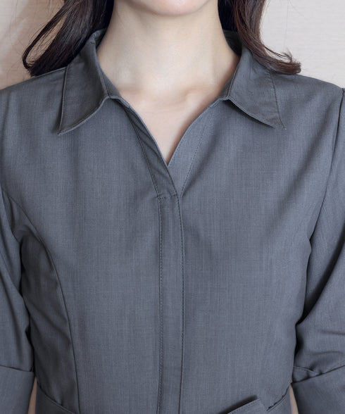 【新色追加】シャツワンピース