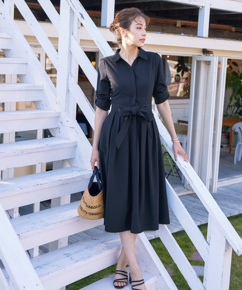 【新色追加】シャツワンピース