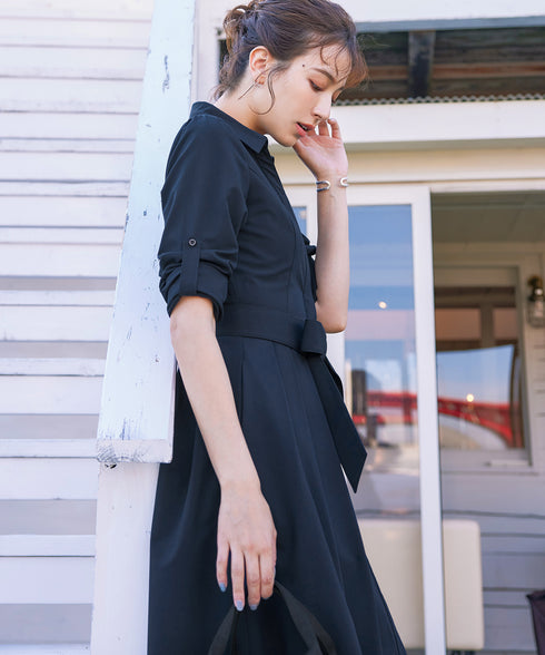 【新色追加】シャツワンピース