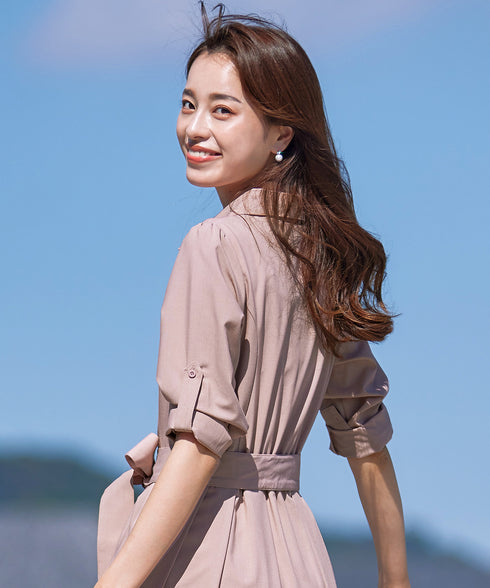 【新色追加】シャツワンピース