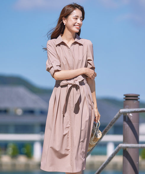 【新色追加】シャツワンピース