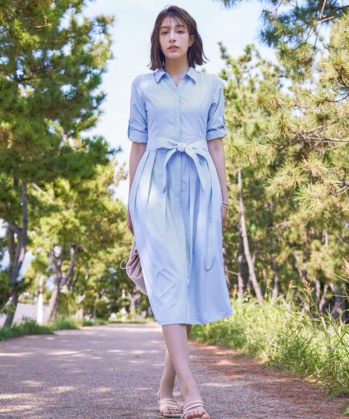 【新色追加】シャツワンピース