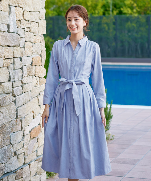 【新色追加】シャツワンピース