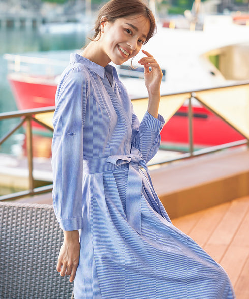 【新色追加】シャツワンピース