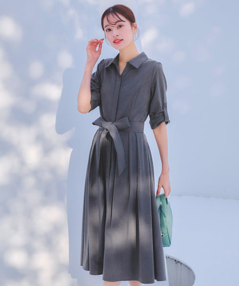 【新色追加】シャツワンピース
