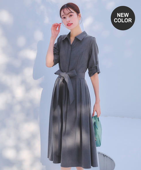 【新色追加】シャツワンピース
