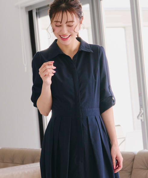 【新色追加】シャツワンピース