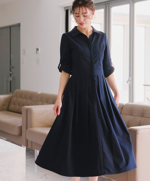 【新色追加】シャツワンピース