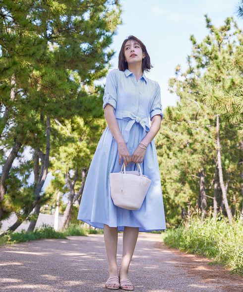 【新色追加】シャツワンピース
