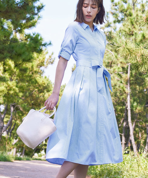 【新色追加】シャツワンピース