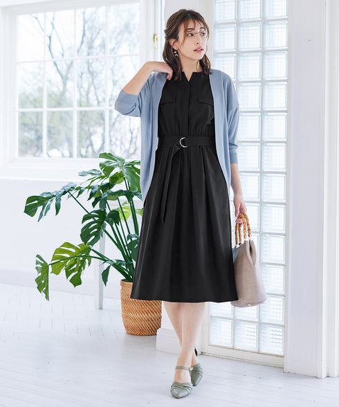 体型カバーも叶うドルマンニットカーディガン