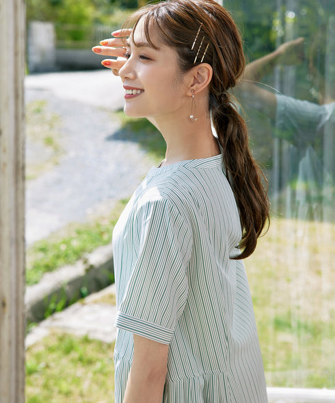 【アウトレット】サイドタックスキッパーシャツワンピース