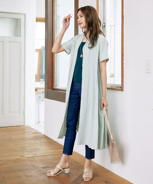 【アウトレット】サイドタックスキッパーシャツワンピース