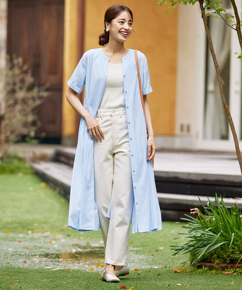 【アウトレット】サイドタックスキッパーシャツワンピース