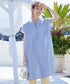 リネンミックススキッパーシャツワンピース