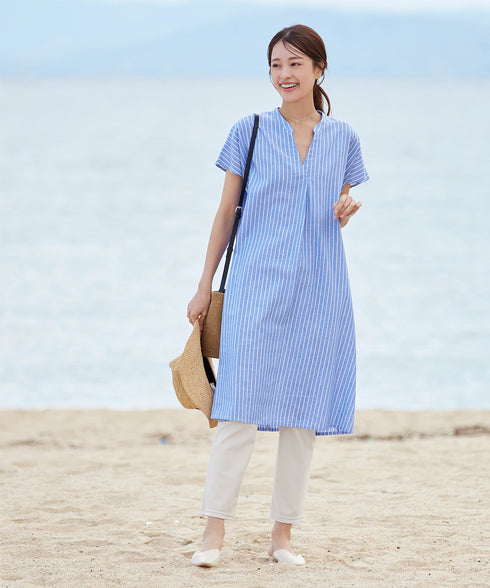 【日本製】ローズファイン・スリムストレートパンツ