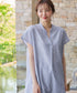 リネンミックススキッパーシャツワンピース