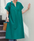 リネンミックススキッパーシャツワンピース