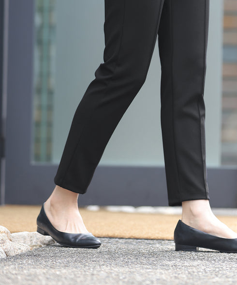 【安田美沙子さん着用 / 日本製】ジョーゼットピンタックテーパードパンツ