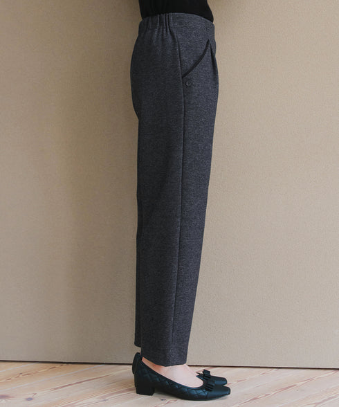 ミニチェッカー裏起毛・ストレートパンツ
