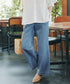 【おのののかさん着用】TCデニム切替ワイドストレートパンツ