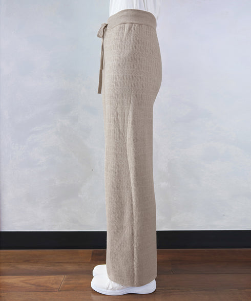 裏シャギージャガードニットパンツ