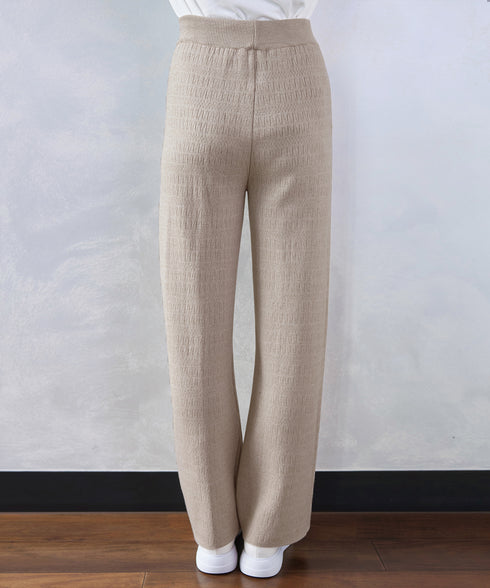 裏シャギージャガードニットパンツ