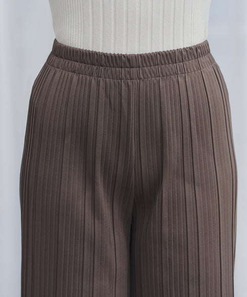 裏起毛ボックスプリーツパンツ