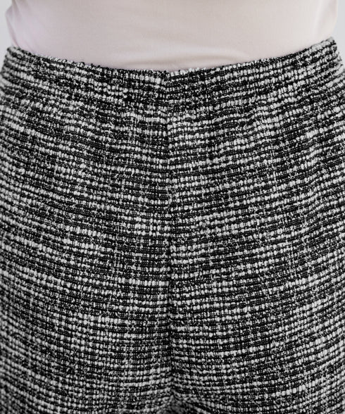 ラメツイードワイドストレートパンツ