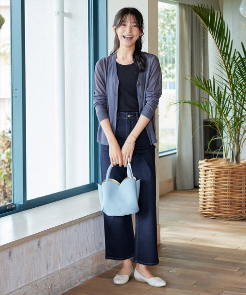 【おのののかさん&安田美沙子さん着用】ストレッチワイドデニム