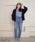 【安田美沙子さん着用】ストレッチストレートデニム
